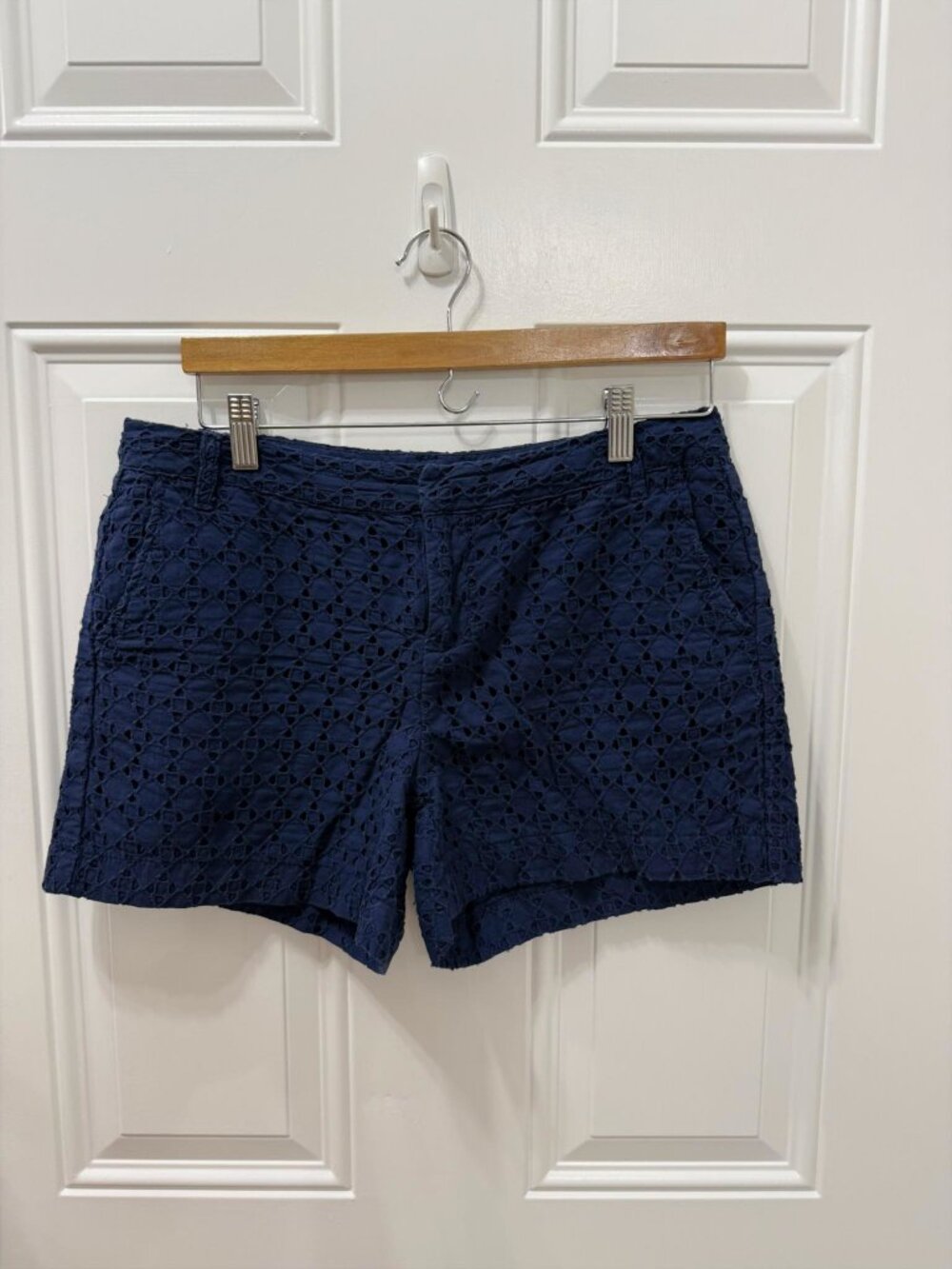 Db Established 1962 Eyelet Shorts Size 6  100% Cotton Navy Blue (021)